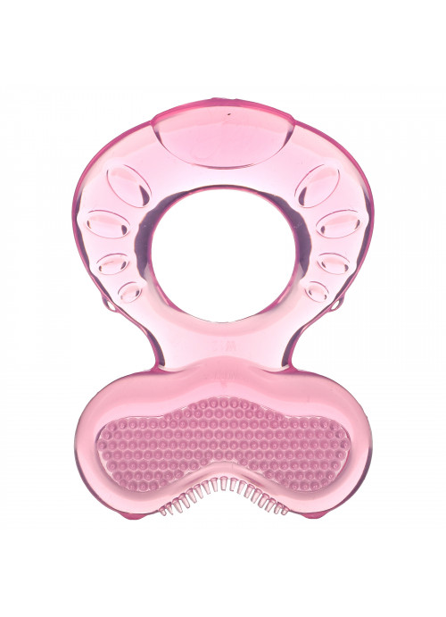 Nuby, Teethe Eez, Soothing Teether, 3+ Months, Pink, 2 Piece Set