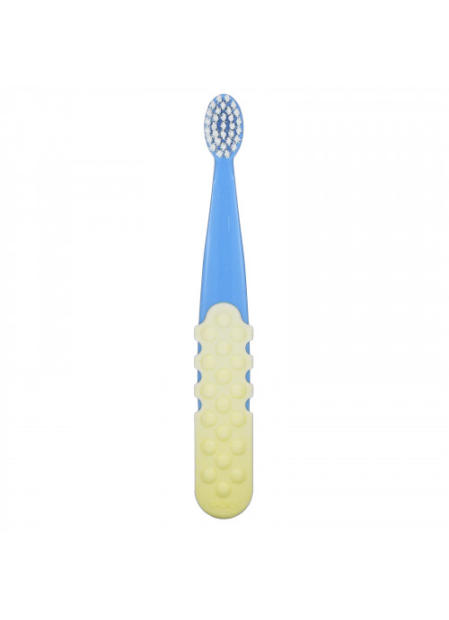 RADIUS, Totz Plus Brush, 3 Years +, Extra Soft, Blue Yellow, 1 Toothbrush