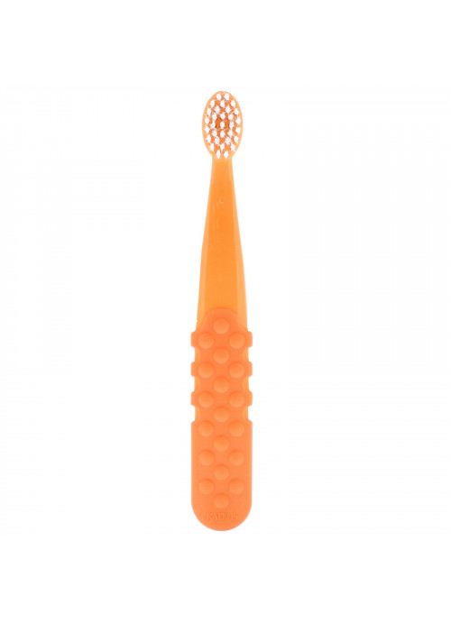 RADIUS, Totz Plus Brush, 3 Years +, Extra Soft, Peach, 1 Toothbrush
