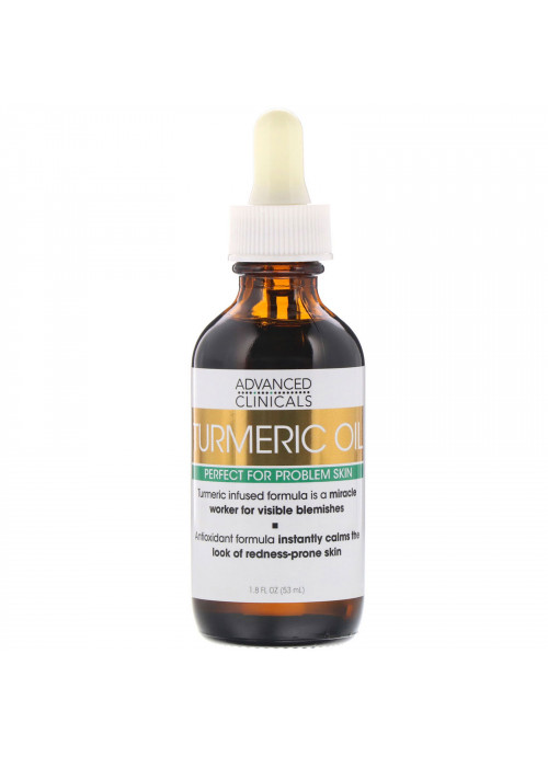 Advanced Clinicals, Turmeric Oil, Perfect for Problem Skin, 1.8 fl oz (53 ml)