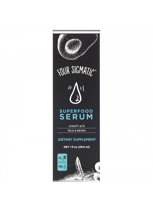 Four Sigmatic, Superfood Serum, Hydrate with Oils & Reishi, 1 fl oz (29.6 ml)
