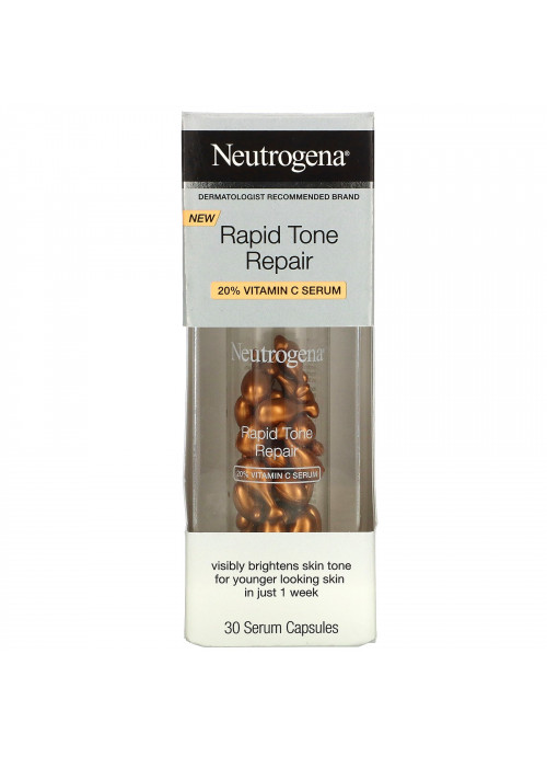 Neutrogena, Rapid Tone Repair, 20% Vitamin C Serum, 30 Serum Capsules