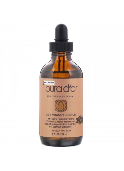 Pura D'or, Professional, 20% Vitamin C Serum, 4 fl oz (118 ml)