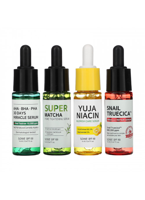 Some By Mi, Total Care Serum Trial Kit,  4 Piece Set