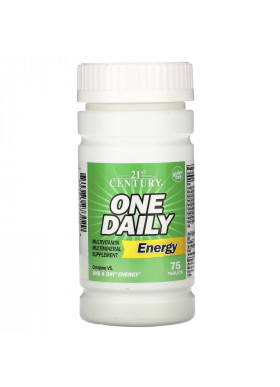 21st Century, One Daily Energy, 75 Tablets