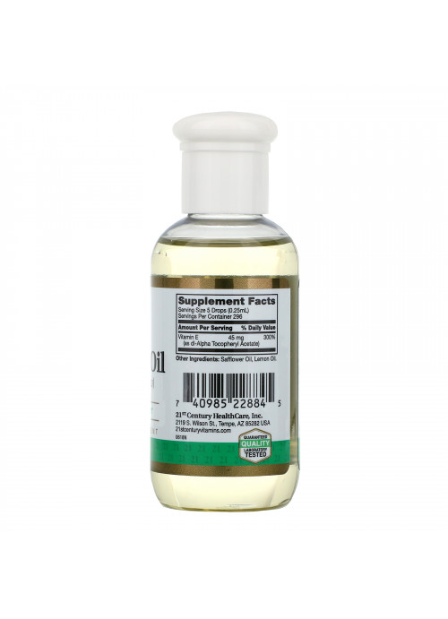 21st Century, Vitamin E Oil, 13,500 mg (30,000 IU), 2.5 fl oz (74 ml)
