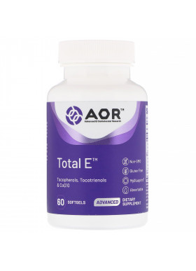 Advanced Orthomolecular Research AOR, Total E, 60 Softgels