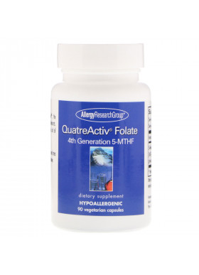 Allergy Research Group, QuatreActiv Folate, 4th Generation 5-MTHF, 90 Vegetarian Capsules
