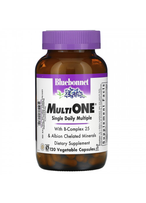 Bluebonnet Nutrition, MultiOne, Single Daily Multiple, 120 Vegetable Capsules