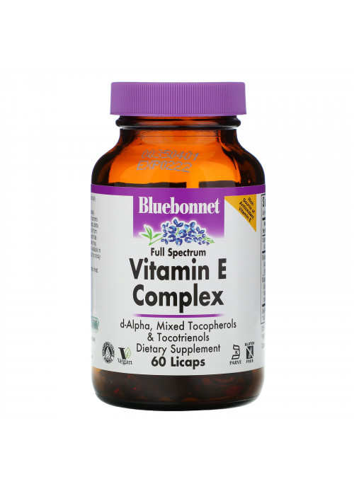 Bluebonnet Nutrition, Vitamin E Complex, 60 Licaps