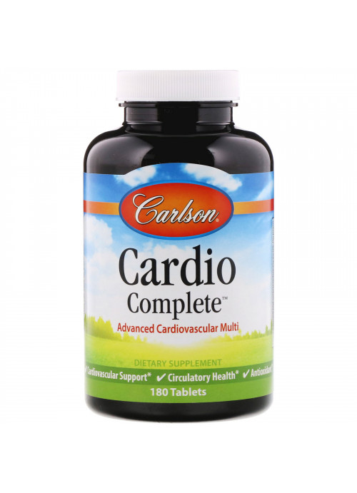 Carlson Labs, Cardio Complete, Advanced Cardiovascular Multi, 180 Tablets