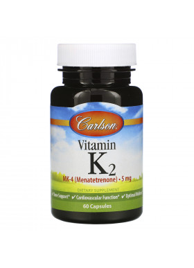 Carlson Labs, Vitamin K2, 5 mg, 60 Capsules