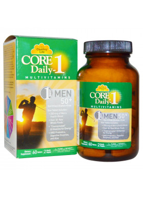 Country Life, Core Daily-1 Multivitamins, Men 50+, 60 Tablets