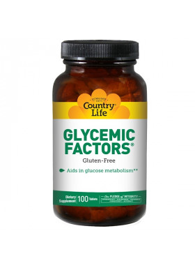 Country Life, Glycemic Factors, 100 Tablets