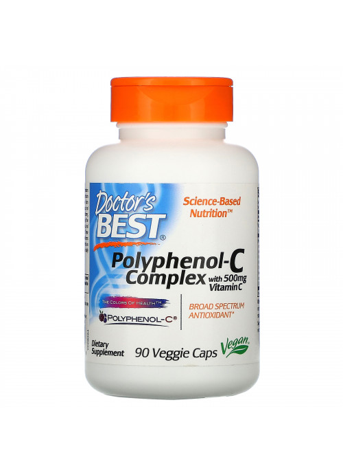 Doctor's Best, Polyphenol-C Complex with Vitamin C, 90 Veggie Caps