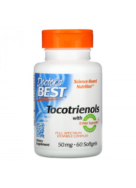 Doctor's Best, Tocotrienols with EVNol SupraBio, 50 mg, 60 Softgels