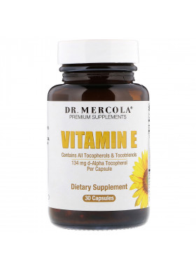 Dr. Mercola, Vitamin E, 30 Capsules