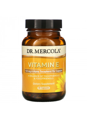 Dr. Mercola, Vitamin E, 90 Capsules