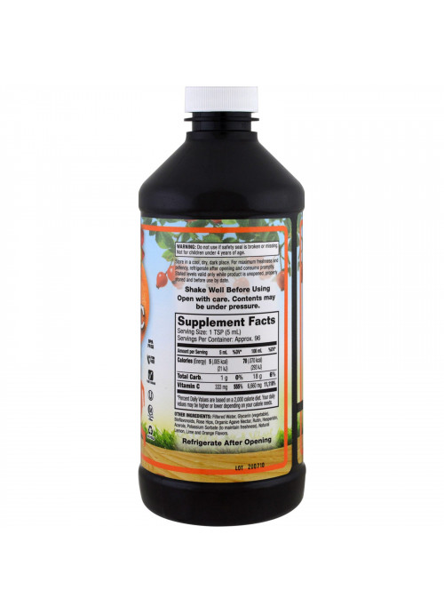 Dynamic Health  Laboratories, Liquid Vitamin C for Kids  Natural Citrus Flavors, 333 mg, 16 fl oz (473 ml)