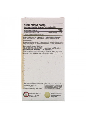 FutureBiotics, Folic Acid From Lemon Peel, 800 mcg, 120 Organic Vegetarian Tablets