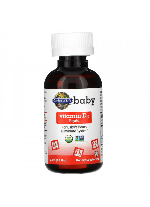 Garden of Life, Baby Vitamin D3 Liquid,  1.9 fl oz ( 56 ml)