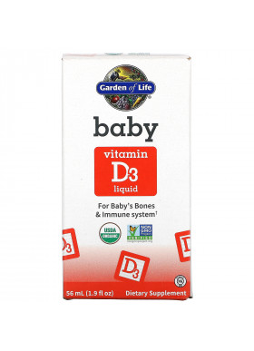 Garden of Life, Baby Vitamin D3 Liquid,  1.9 fl oz ( 56 ml)