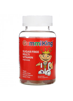 GummiKing, Multi-Vitamin for Kids, Sugar-Free , 60 Gummies