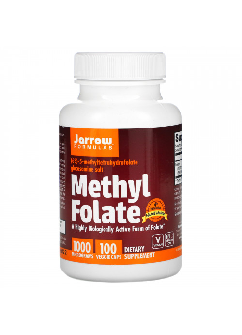 Jarrow Formulas, Methyl Folate, 1,000 mcg, 100 Veggie Caps