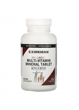 Kirkman Labs, Children's Multi-Vitamin Mineral Tablet with 5-MTHF, 120 Tablets