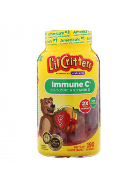 L'il Critters, Immune C Plus Zinc & Vitamin D, 190 Gummies