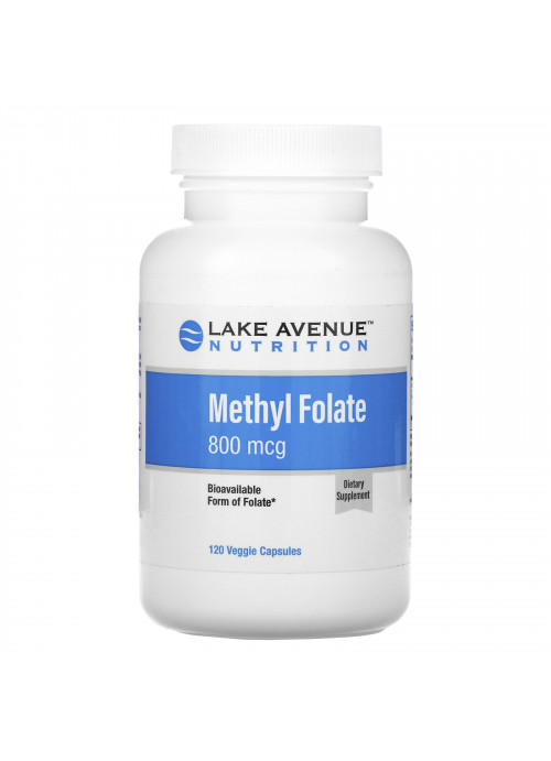 Lake Avenue Nutrition, Methyl Folate, 800 mcg, 120 Veggie Capsules