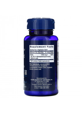 Life Extension, Optimized Folate, 1,700 mcg DFE, 100 Vegetarian Tablets