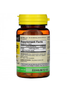 Mason Natural, Folic Acid, 800 mcg, 100 Tablets