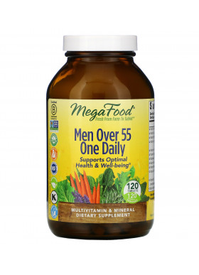 MegaFood, Men Over 55 One Daily, 120 Tablets