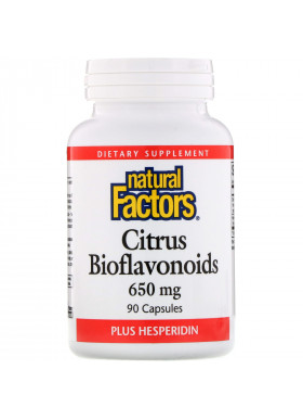 Natural Factors, Citrus Bioflavonoids Plus Hesperidin, 650 mg, 90 Capsules