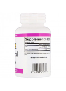 Natural Factors, Folic Acid, 1,000 mcg, 90 Tablets
