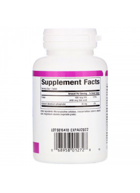 Natural Factors, Folic Acid, 400 mcg, 90 Tablets