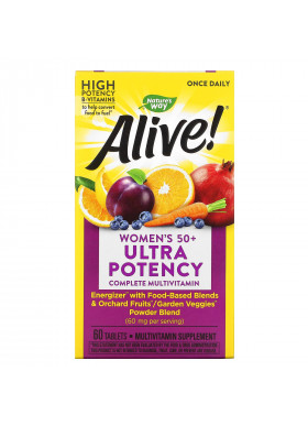 Nature's Way, Alive! Once Daily, Women's 50+ Multi-Vitamin, 60 Tablets