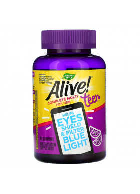 Nature's Way, Alive! Teen, Complete Multi for Her, 50 Gummies