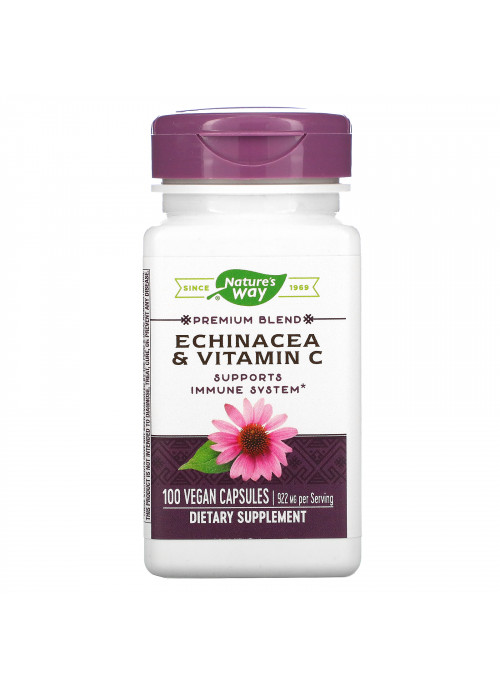 Nature's Way, Echinacea & Vitamin C, 922 mg, 100 Vegan Capsules