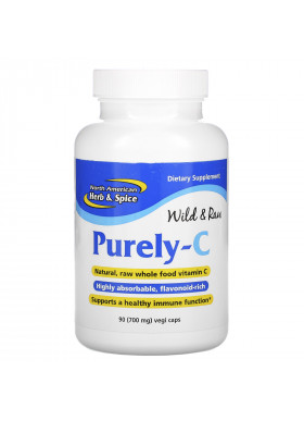 North American Herb & Spice, Purely-C, 700 mg, 90 Vegicaps