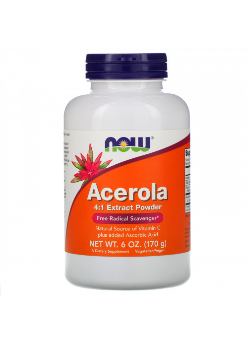Now Foods, Acerola 4:1 Extract Powder, 6 oz (170 g)