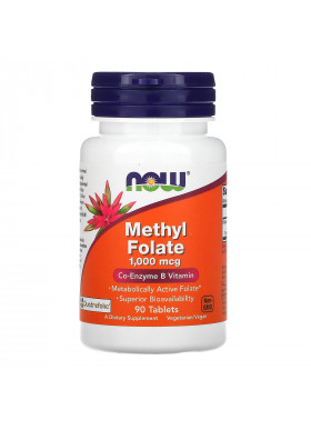 Now Foods, Methyl Folate, 1,000 mcg, 90 Tablets