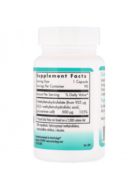 Nutricology, QuatreActiv Folate, 90 Vegetarian Capsules