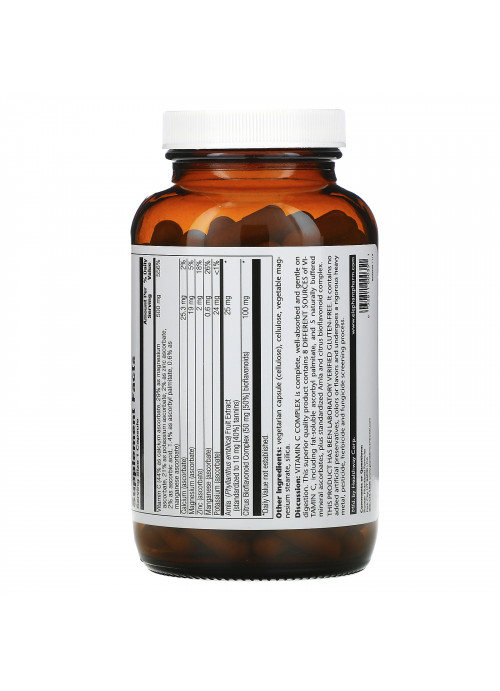 Pioneer Nutritional Formulas, Vitamin C Complex, 500 mg, 180 Vegetarian Capsules