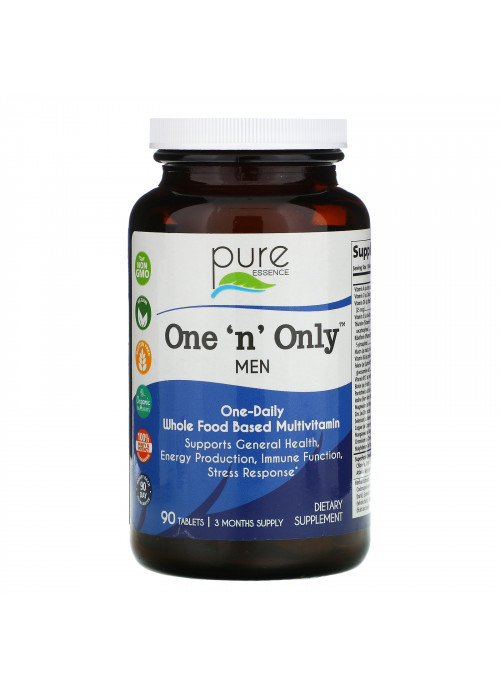 Pure Essence, One 'n' Only Men, Multivitamin & Mineral, 90 Tablets