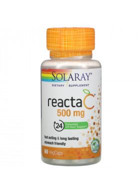 Solaray, Reacta-C, 500 mg, 60 VegCaps
