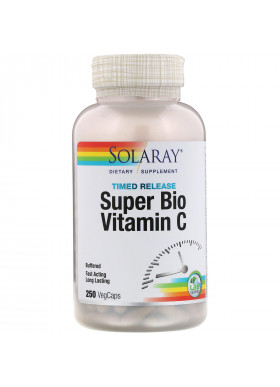 Solaray, Super Bio Vitamin C, Timed Release, 250 VegCaps