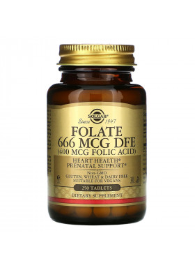 Solgar, Folate, 400 mcg, 250 Tablets