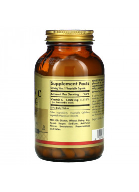Solgar, Vitamin C, 1,000 mg, 100 Vegetable Capsules